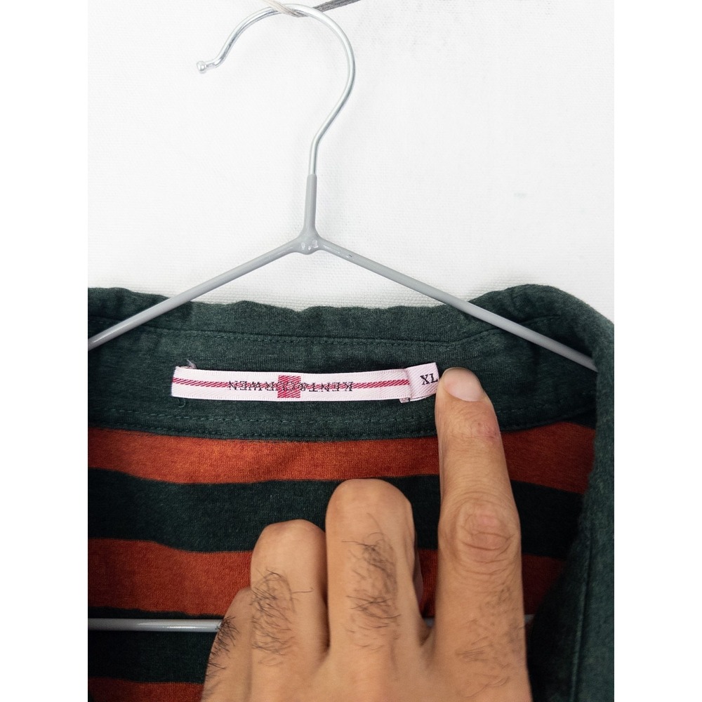 Kent & Curwen Rugby Polo Shirt Mens XL Striped Casual Cotton Long Sleeve - Picture 8 of 8